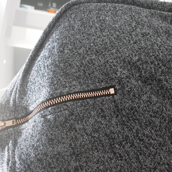 Blue Gray Sweatshirt with back zipper - Picture 2 of 2